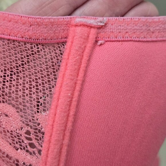 Natori Pink Lace Floral Underwire Bra 36D Romantic Pinup Coquette Valentine's - Picture 10 of 14